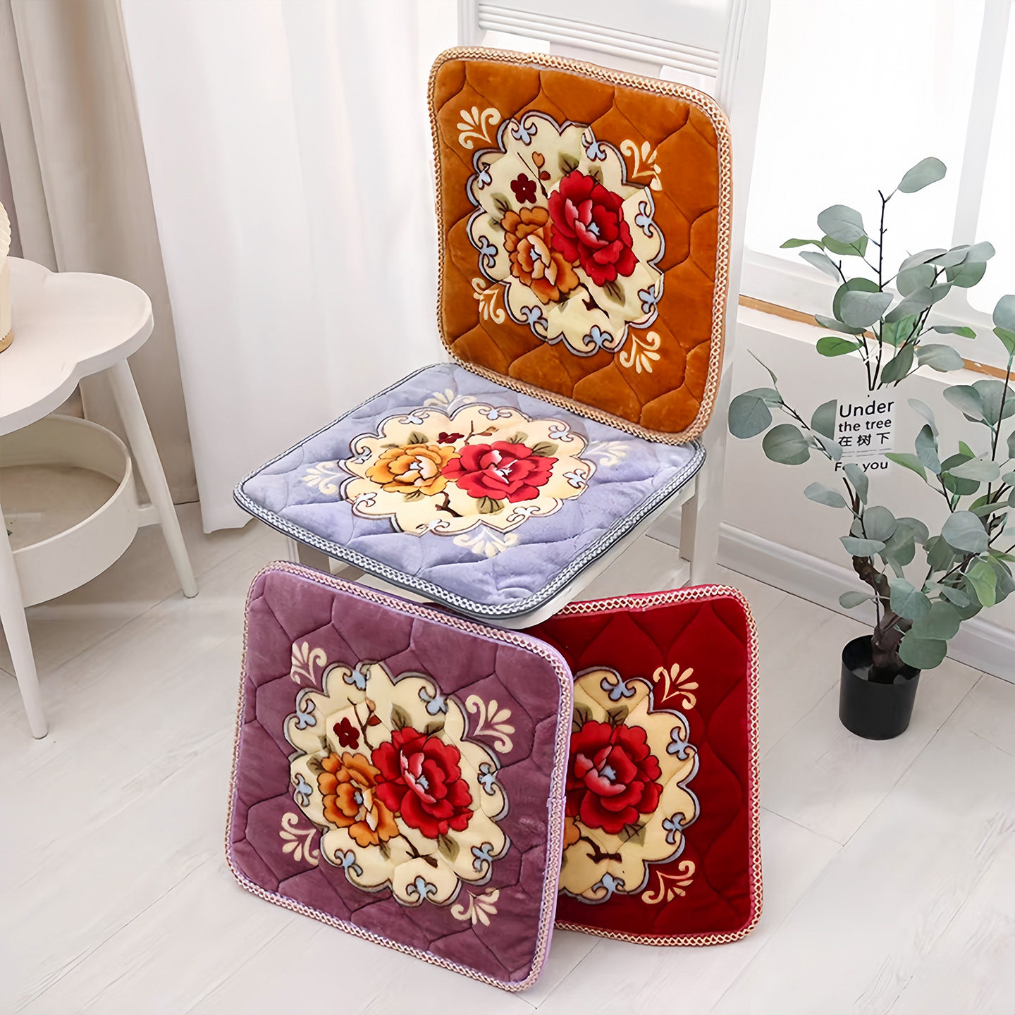 秋冬坐垫椅垫餐椅垫家用加厚凳子垫简约椅子垫屁股垫防滑坐垫学生