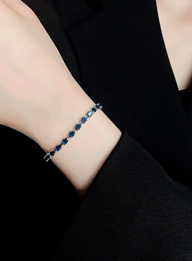 水滴锆石抽拉可调节手链时尚简约高级感手环轻奢气质百搭手饰