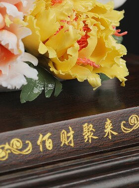 陶瓷《百财聚来》白菜招财送礼新店开业乔迁O礼品工艺品博古架摆