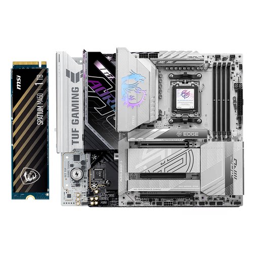 AMD华硕微星技嘉B650M/B850M/X870台式机 AM5主板搭固态硬盘套装 - 图0