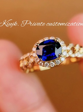 KiUJKS925纯银原创小众戒指