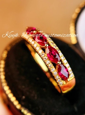 KiUJKS925纯银复古ins女式戒指