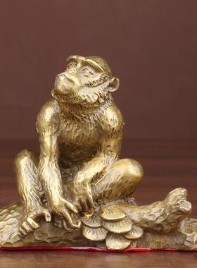 黄铜十二生肖家居摆件 大小号铜鼠铜牛虎兔龙蛇马羊猴鸡狗猪属相