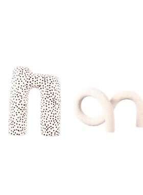 现代创意拱门艺术摆件几何家居书房装饰品酒店前台摆设树脂工艺品