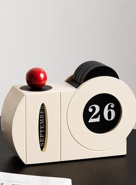 创意日历万年历桌面摆件玄关客厅电视柜卧室书房办公室桌面装饰品