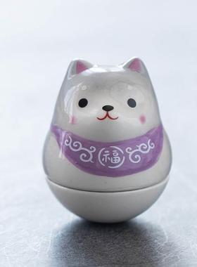 不倒翁桌面摆件玩具柴犬周