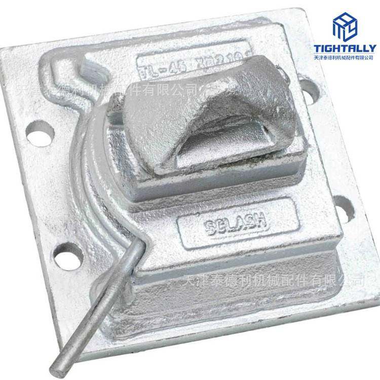 集装箱螺栓底锁 燕尾底锁带平板 镀锌处理 泰德利批量优惠,淘宝优惠券,粉丝福利购,淘宝优惠卷
