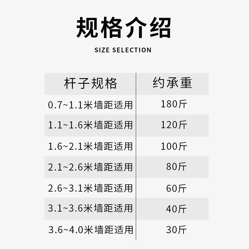免打孔伸缩杆晾衣杆阳台晾衣w架衣柜撑杆窗帘杆卫生间挂衣杆浴帘,淘宝优惠券,粉丝福利购,淘宝优惠卷