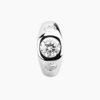 Light luxury 3 carat moissanite 925 silver ring for women