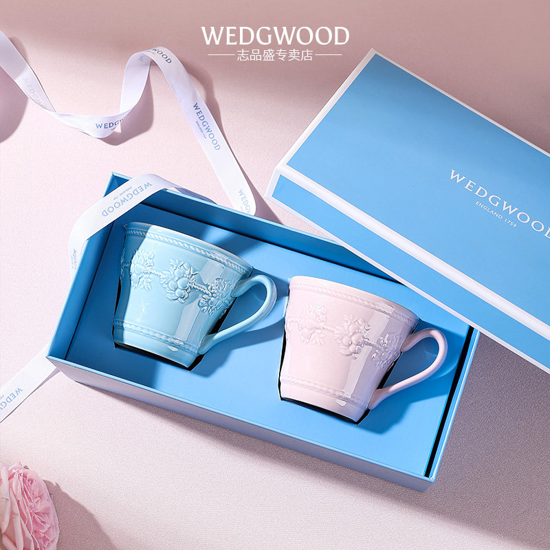 【结婚礼物】WEDGWOOD威基伍德欢愉假日陶瓷马克杯水杯对杯礼品,淘宝优惠券,粉丝福利购,淘宝优惠卷