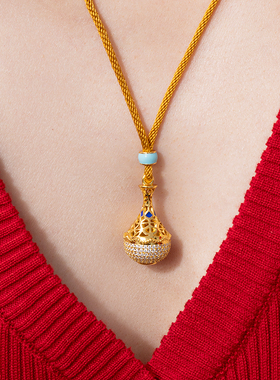 茉奢瓶安聚财吊坠马年本命年女