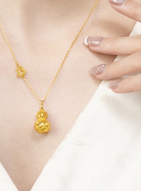 茉奢聚财葫芦吊坠新中式项链