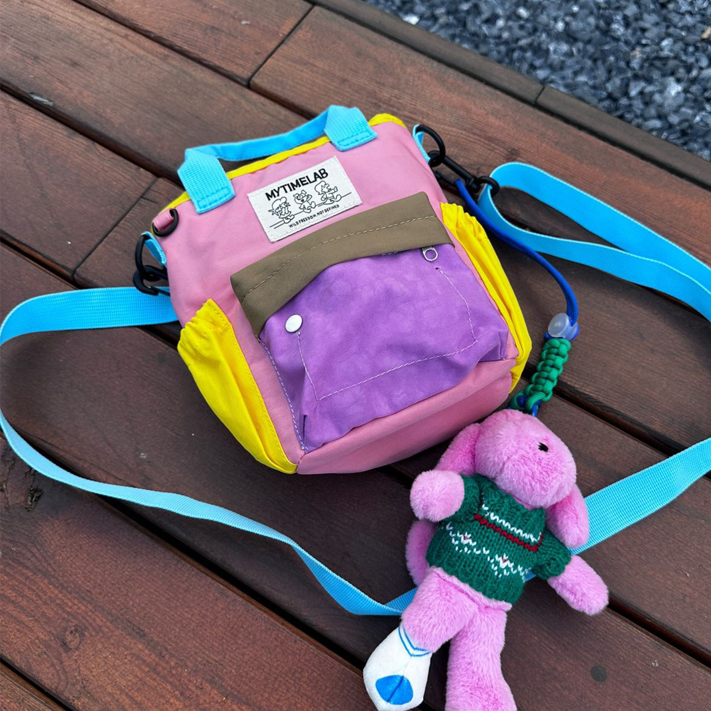 MYTIMELAB摩太潮玩炫彩小斜挎包 儿童单肩包女孩可爱手提包手拎包