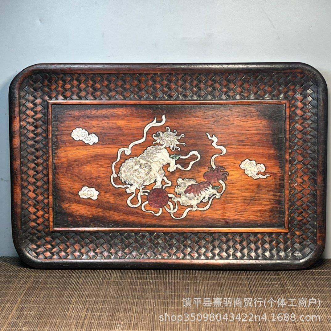 大量仿古花梨木镶贝壳雕刻长茶盘茶社茶室直播打榜大茶盘,淘宝优惠券,粉丝福利购,淘宝优惠卷