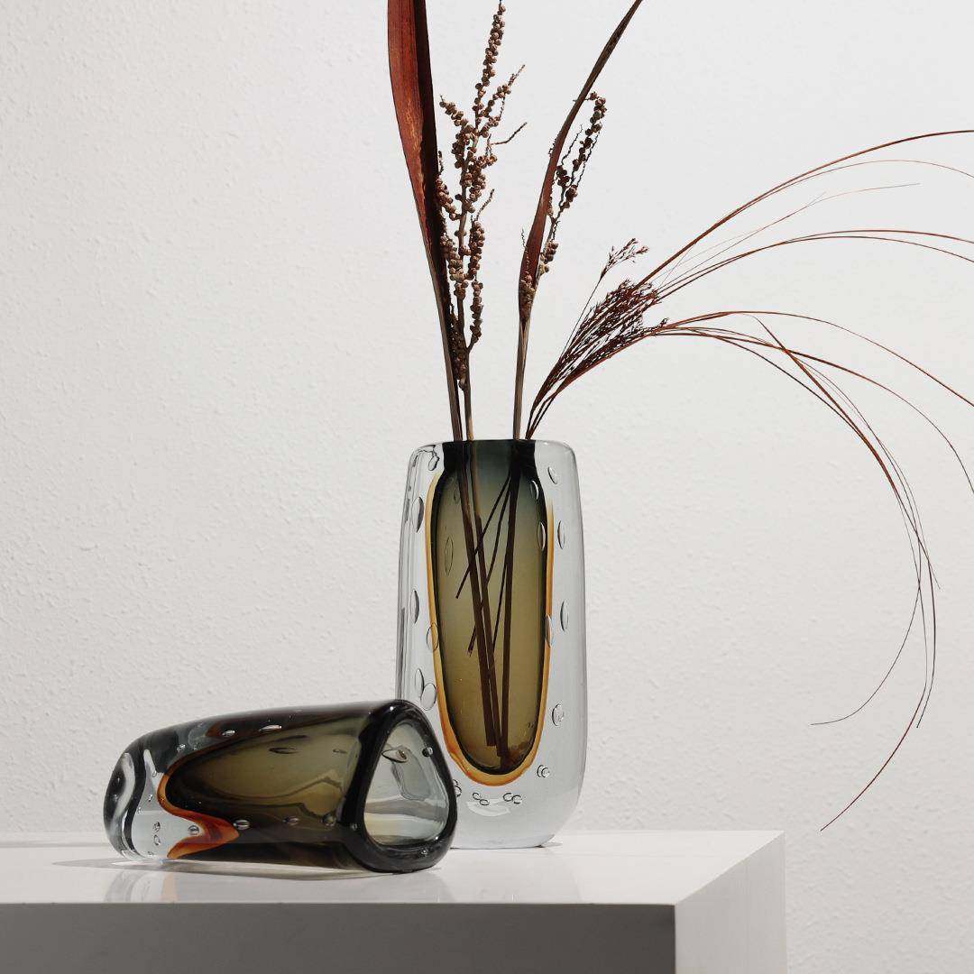 欣可售楼处高级感水培透明水晶玻璃插花器摆件样板间玄关客厅花瓶,淘宝优惠券,粉丝福利购,淘宝优惠卷