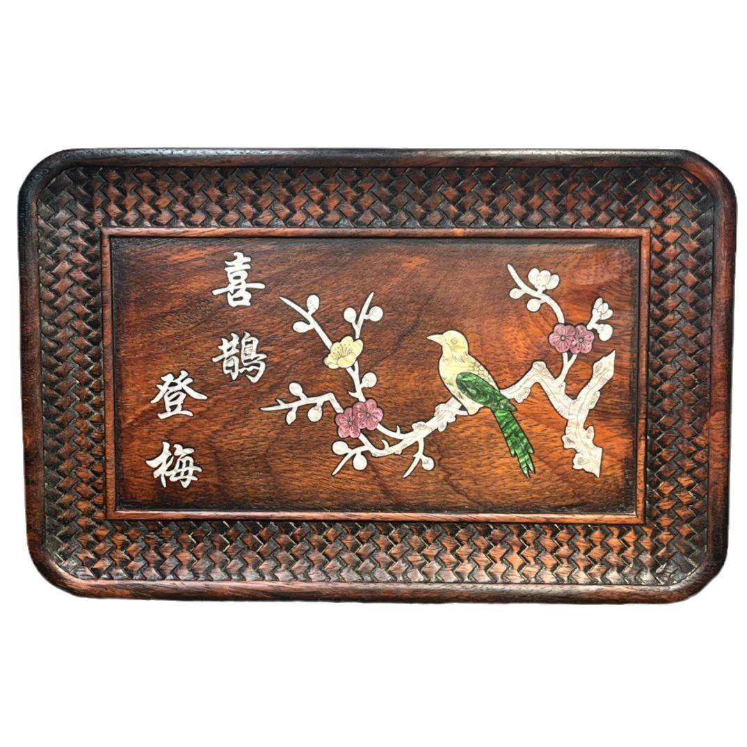 大量仿古花梨木镶贝壳雕刻长茶盘茶社茶室直播打榜大茶盘,淘宝优惠券,粉丝福利购,淘宝优惠卷