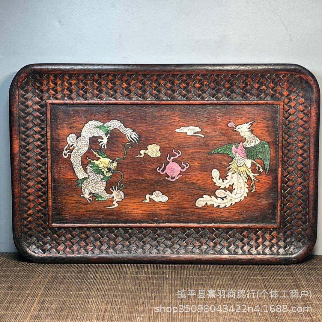 大量仿古花梨木镶贝壳雕刻长茶盘茶社茶室直播打榜大茶盘,淘宝优惠券,粉丝福利购,淘宝优惠卷