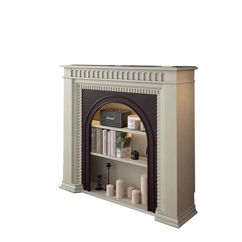 法式奶油风实木欧式拱形壁炉柜装饰柜美式客厅边入户壁炉玄关,淘宝优惠券,粉丝福利购,淘宝优惠卷