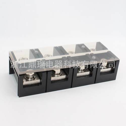 (TC-4004)(400A4P)固定式大电流接线端子阻燃接线排胶木加厚铜件 - 图2