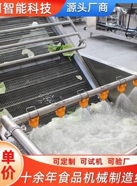 净菜菜加工设备洗机器 不锈钢型果蔬泡清洗机 大高压79气喷淋洗果