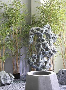 景观装玻璃钢氧化镁泥石仿真8896石头磨湖石锁太石假饰石头