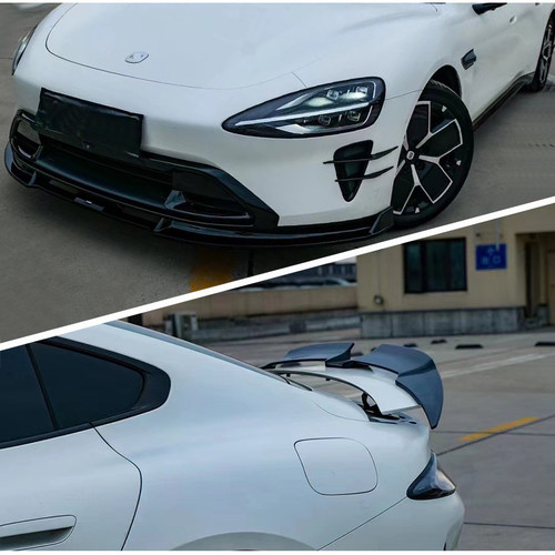 莫尔品质-适用小米su7 VTEN套件车身改装前唇侧裙后唇风刀尾翼 - 图1