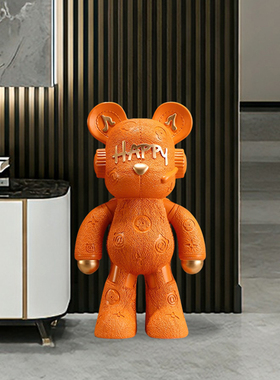 网红暴力熊落地存钱罐摆件