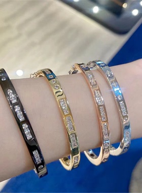 摩斯密码情侣对戒s925轻奢手镯