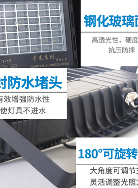 led投光灯户外防水大型广场照明400W大功率强光室外工业射灯200瓦
