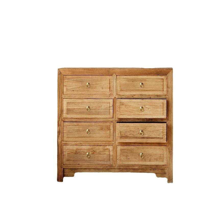 老榆木斗柜实木抽屉式收纳柜中式客厅多功能储物柜复古餐边柜矮柜,淘宝优惠券,粉丝福利购,淘宝优惠卷