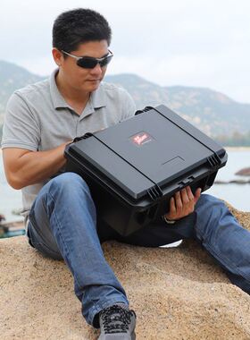 隽狼箱加厚工具箱仪器设备摄影器材防护安全箱高档塑料胶盒防水箱