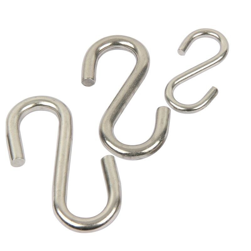 304不锈钢S钩厨房S型挂钩白钢挂物钩实心S钩S型金属钩家用挂钩,淘宝优惠券,粉丝福利购,淘宝优惠卷