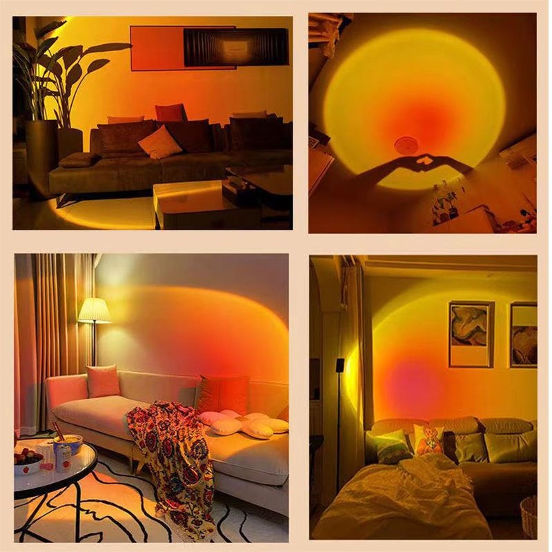 日落小夜灯直播间背景拍照客厅落日夕阳灯氛围落地卧室高级感网红,淘宝优惠券,粉丝福利购,淘宝优惠卷