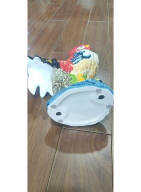 景德镇陶瓷摆件生肖大公鸡工艺品客厅桌面玄关装饰品摆件日常送礼