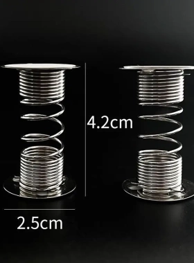 粘土汽车玩具摆件双面弹簧纸巾盒弹簧压簧手工配件摇摇乐底座