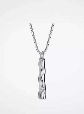 百搭梧桐树小众设计情侣款项链男女一对纯银吊坠高级感生日礼物