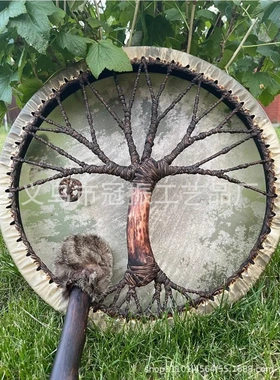 鼓生命之树鼓春天气息装饰品乐器设计创意摆件艺术打击鼓摆件