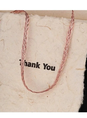 新款高级感麻花编织项链女设计感小众复古个性简约百搭颈链锁骨链