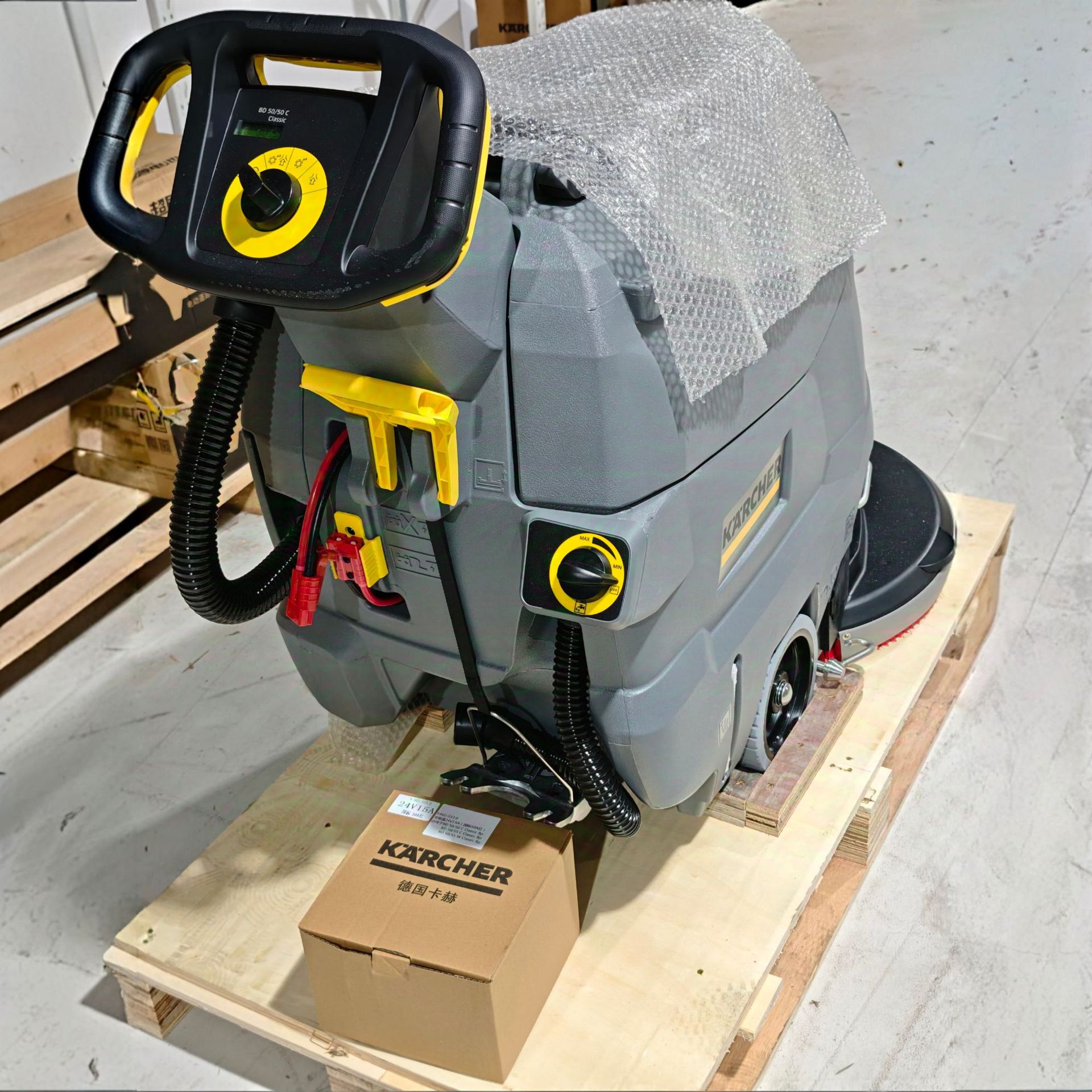 KARCHER凯驰 BD50/50手推式洗地机 刷地洗地吸污 欧式插头卡赫 - 图1