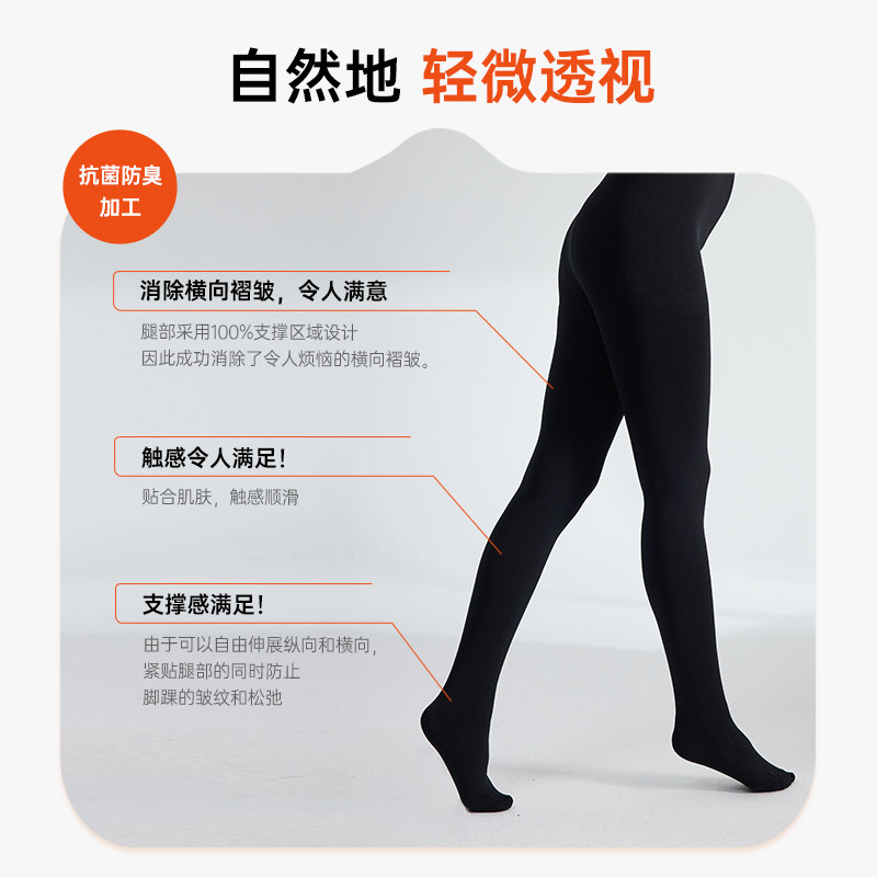 FUKUSKE/福助3双装DAILY满足加厚连裤袜黑丝袜女冬季款日系修腿型,淘宝优惠券,粉丝福利购,淘宝优惠卷