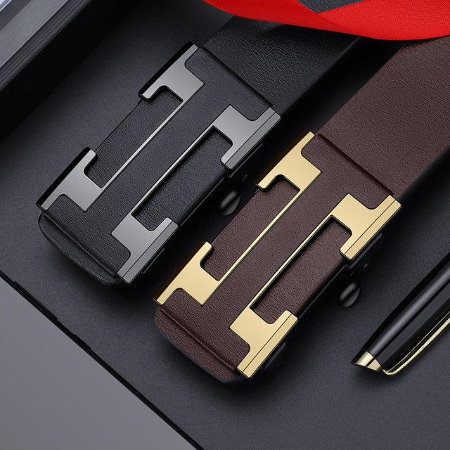 Paul toothless inner buckle non-leakable leather belt for men