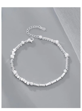 2025新款超闪温柔碎银竹节手链女精致极简气质手环显白礼物