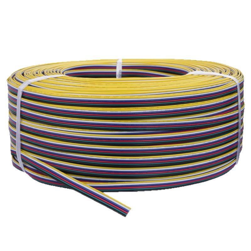 丹阳1571#28AWG-3P4P5P6P7P彩虹排线胶水并粘线端子线 - 图3