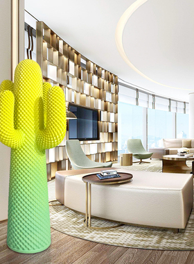 网红意大利小众仙人掌衣帽架家居客厅玻璃钢雕塑美陈高端装饰摆件