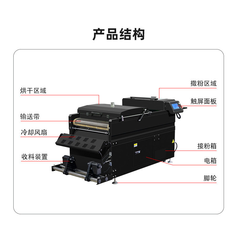 60白墨烫画抖粉机DTF撒粉烘干一体机全自动数码柯式服装印花设备,淘宝优惠券,粉丝福利购,淘宝优惠卷
