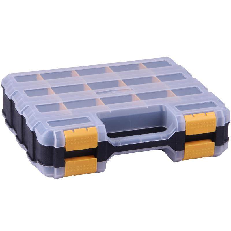 加厚耐用双面开手提式零件盒塑料螺丝配件分类工具箱积木整理置物,淘宝优惠券,粉丝福利购,淘宝优惠卷