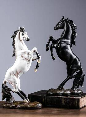 新中式手工风水摆件十二生肖马到成功办公室开业乔迁新居装饰