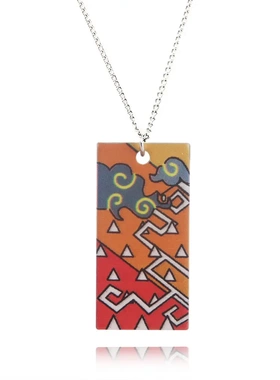 日本 鬼灭之刃祢豆子富冈义勇同款项链 吊坠