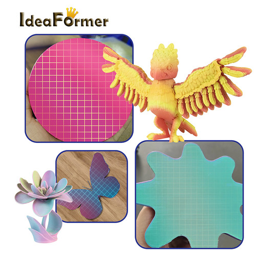 Ideafomer3D打印机热床钢板冷打板配件适用于拓竹A1/P1//P2/X1/A1mini无需加热易脱模双面打印pla/petg - 图3