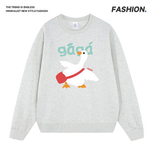 2025秋冬新款情侣加绒卫衣宽松百搭保暖上衣